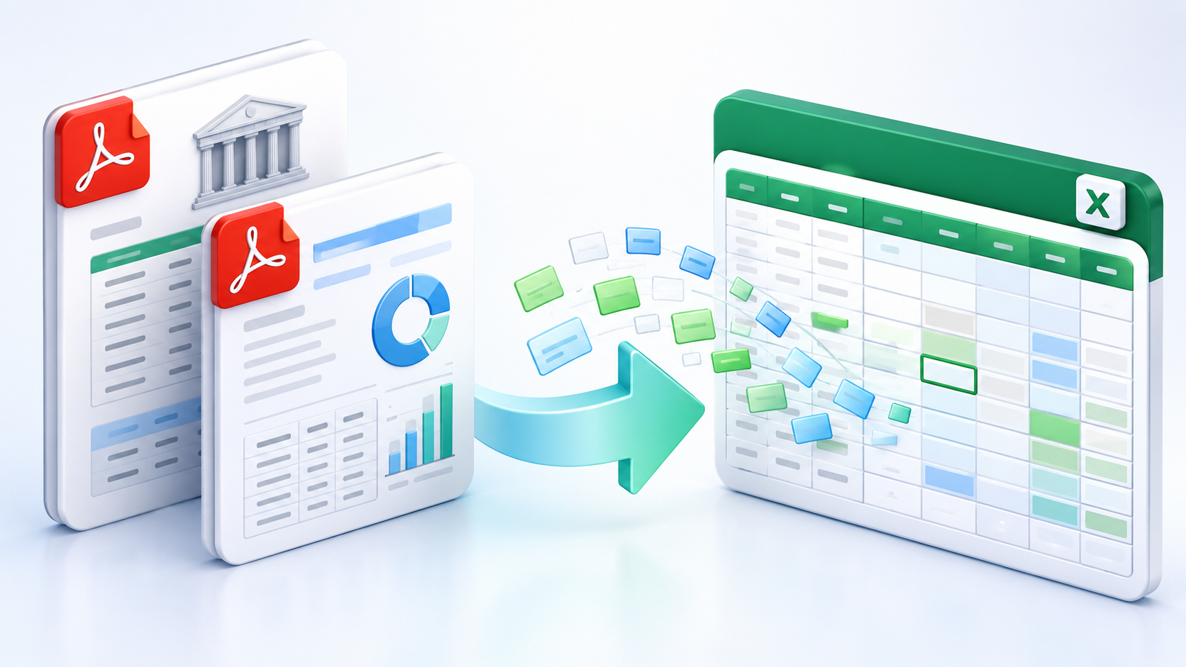Convert PDF to Excel extracts table data into an editable spreadsheet