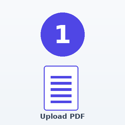 Step 1: Upload PDF